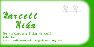 marcell mika business card